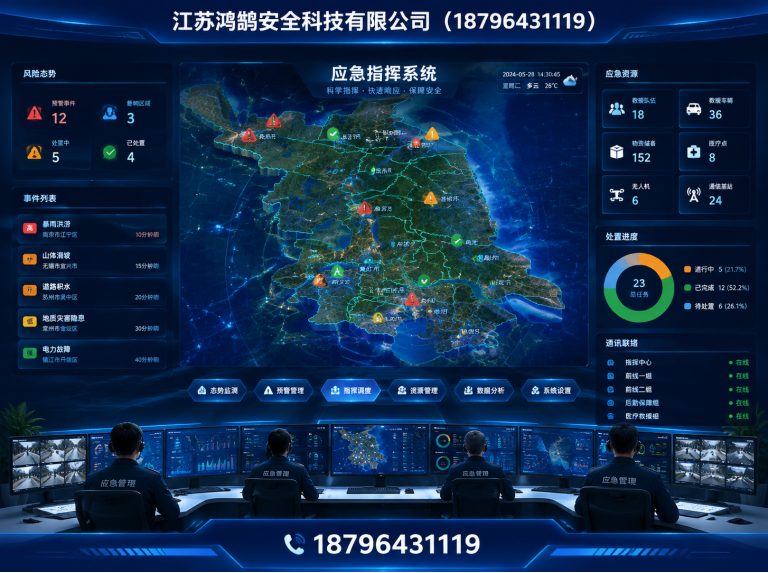 海南消防通信指挥展示图